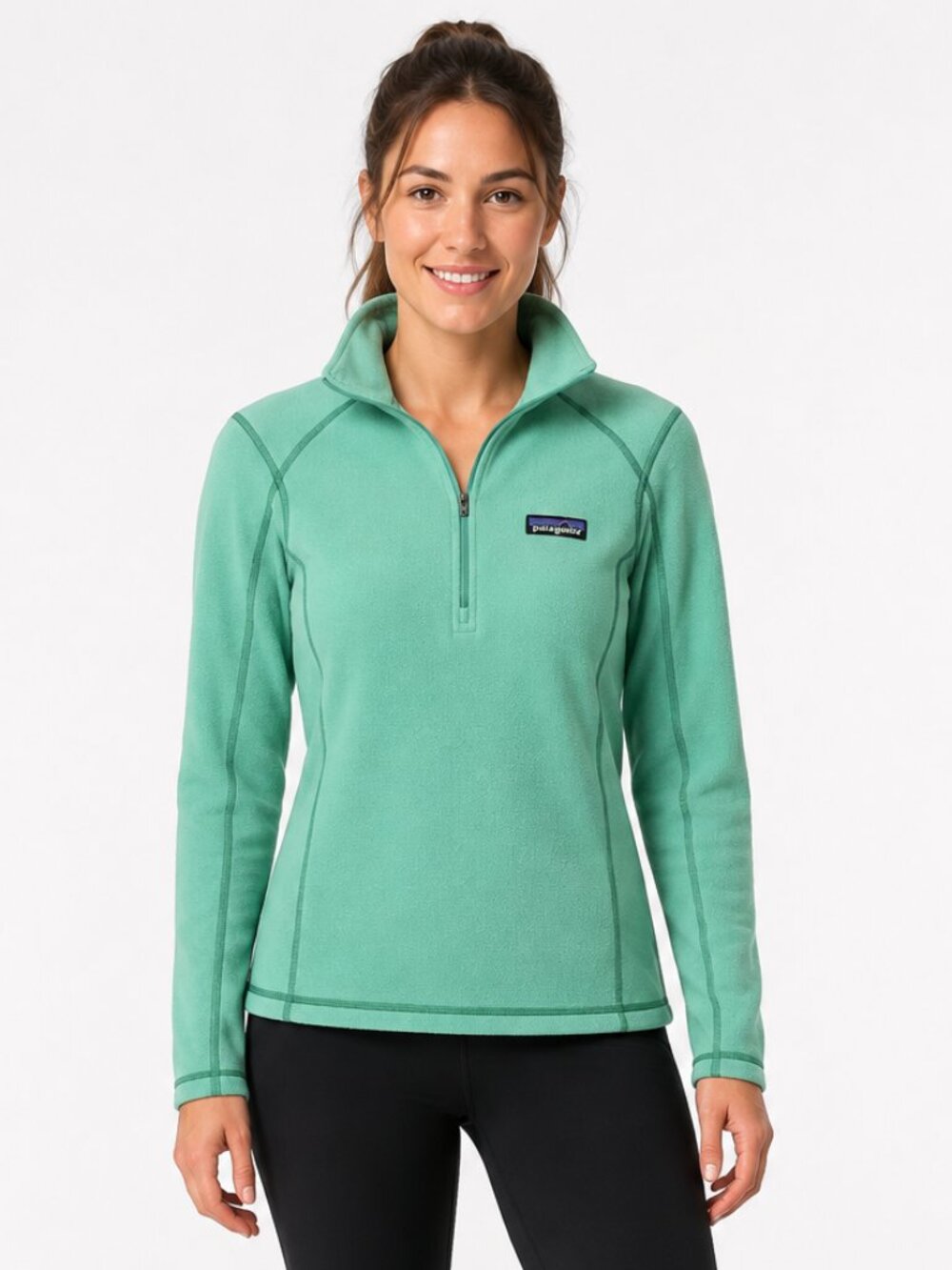 Patagonia Teal Microfleece Quarter Zip Pullover Women’s XS